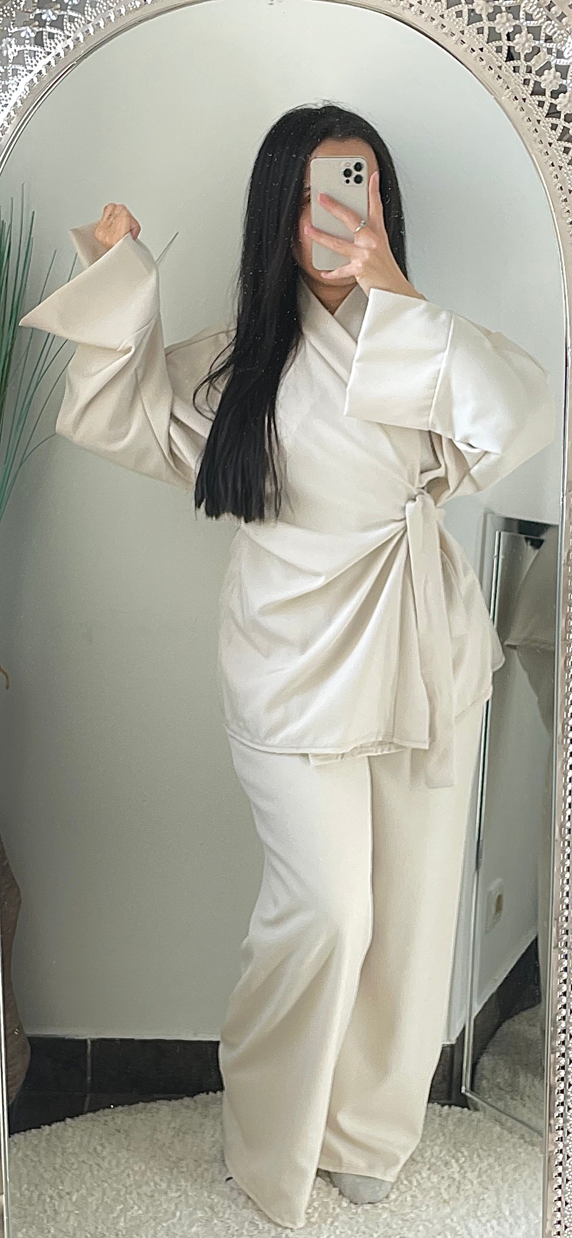 Creamy - Ensemble kimono crème
