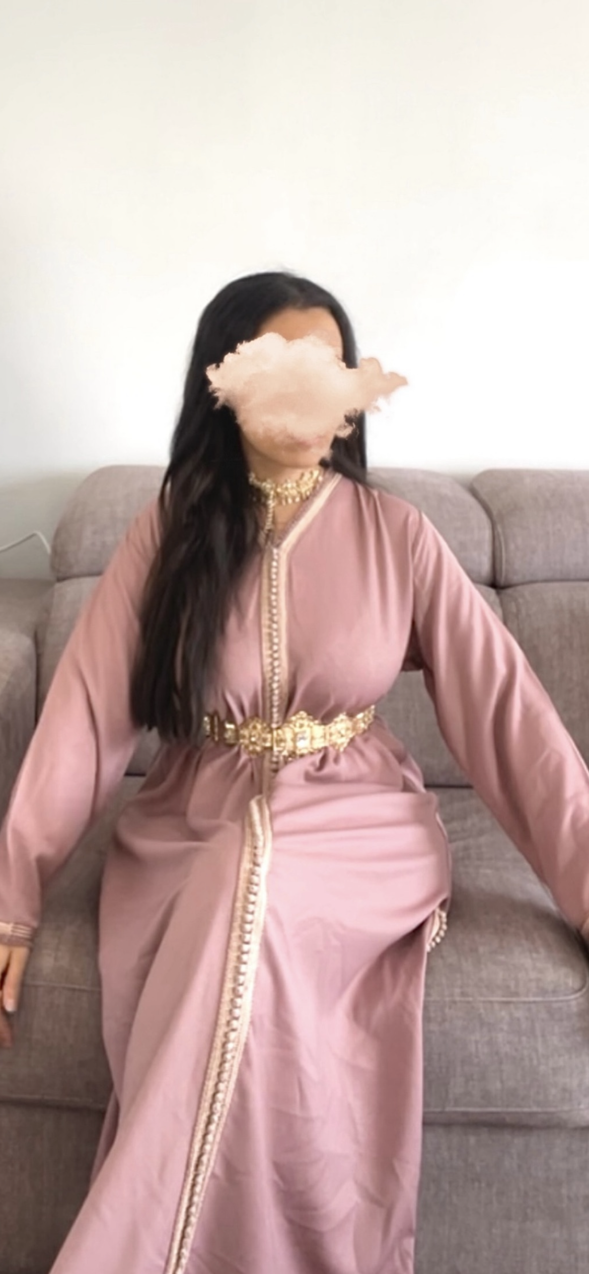 Caftan barbie - rose bonbon