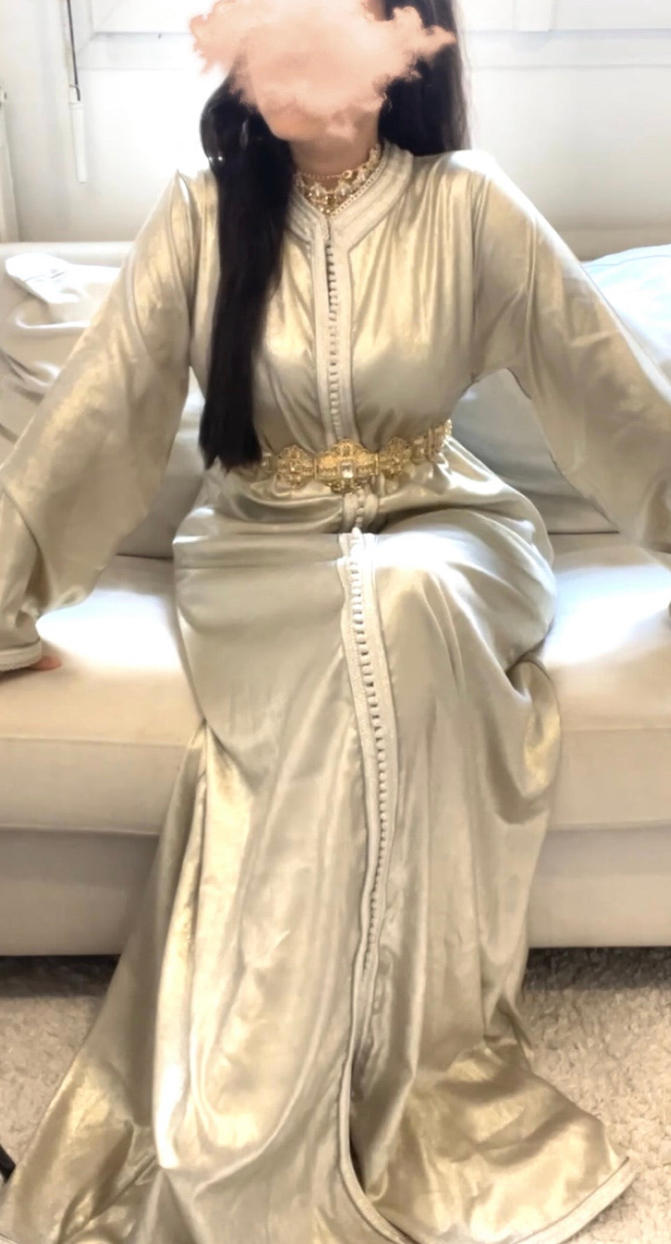 Caftan Blanc Nacrée
