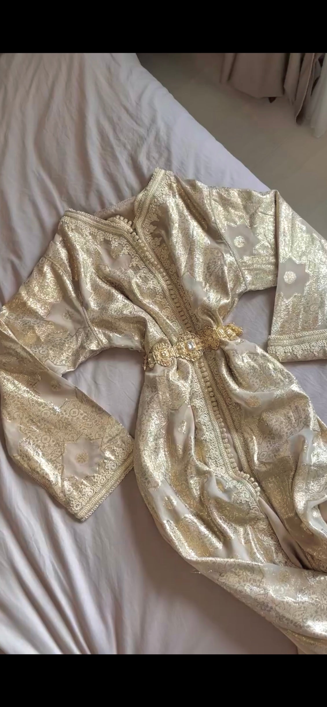 Caftan Takchita 2 pièces Doré