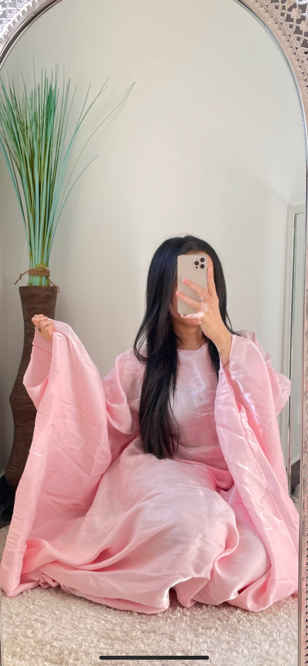 Barbie Khaleeji - Abaya papillon scintillant rose