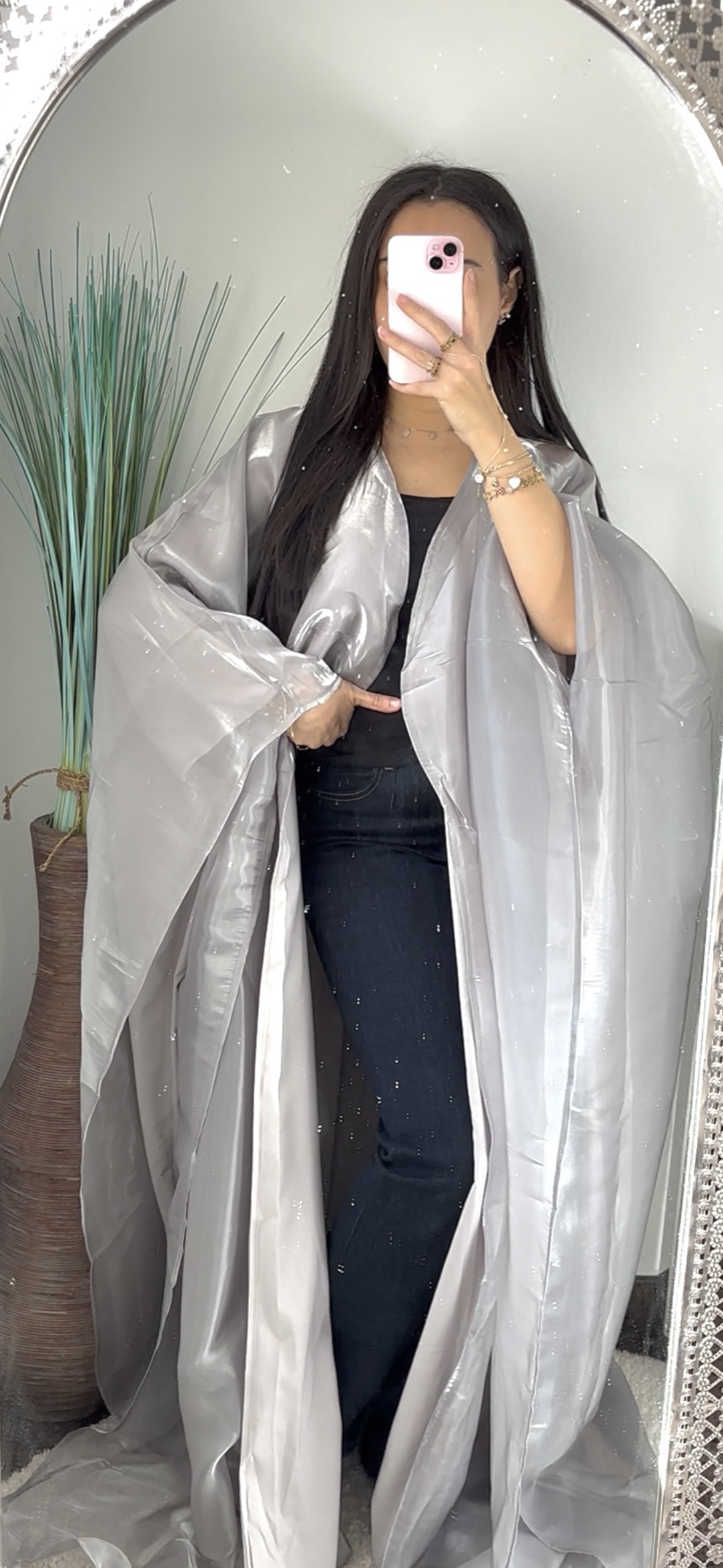 BLIZZARD STORM - Abaya Flottant Gris