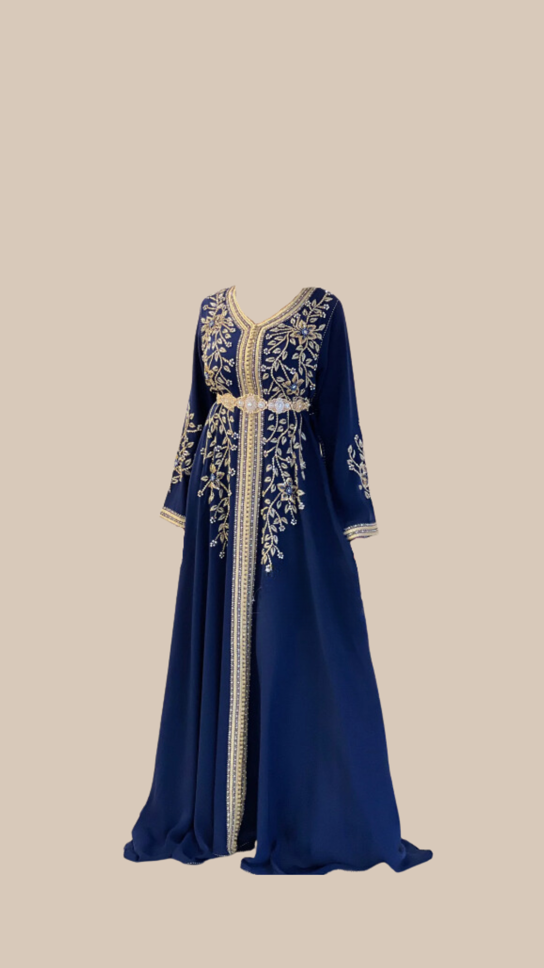 CAFTAN - Bleu Nuit Perlé