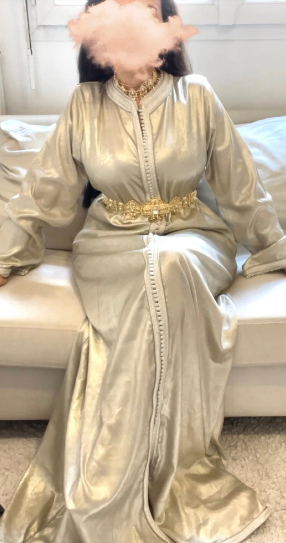 Caftan Blanc Nacrée