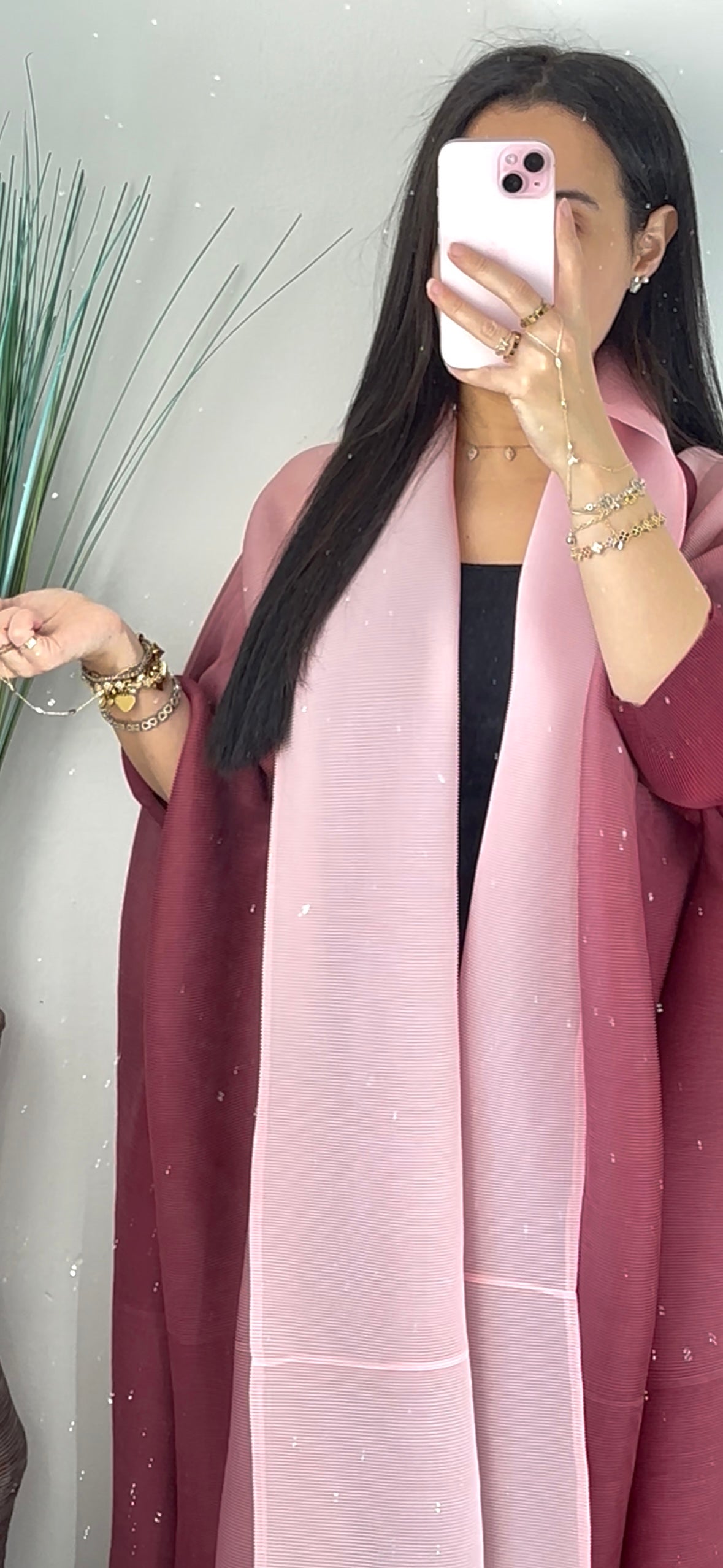 BLOSSOM PINK - Abayas Tie and Dye Rose