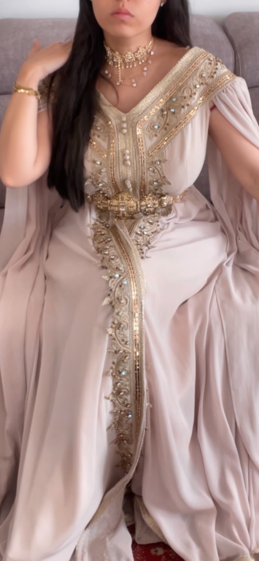 Caftan - Rose poudrée