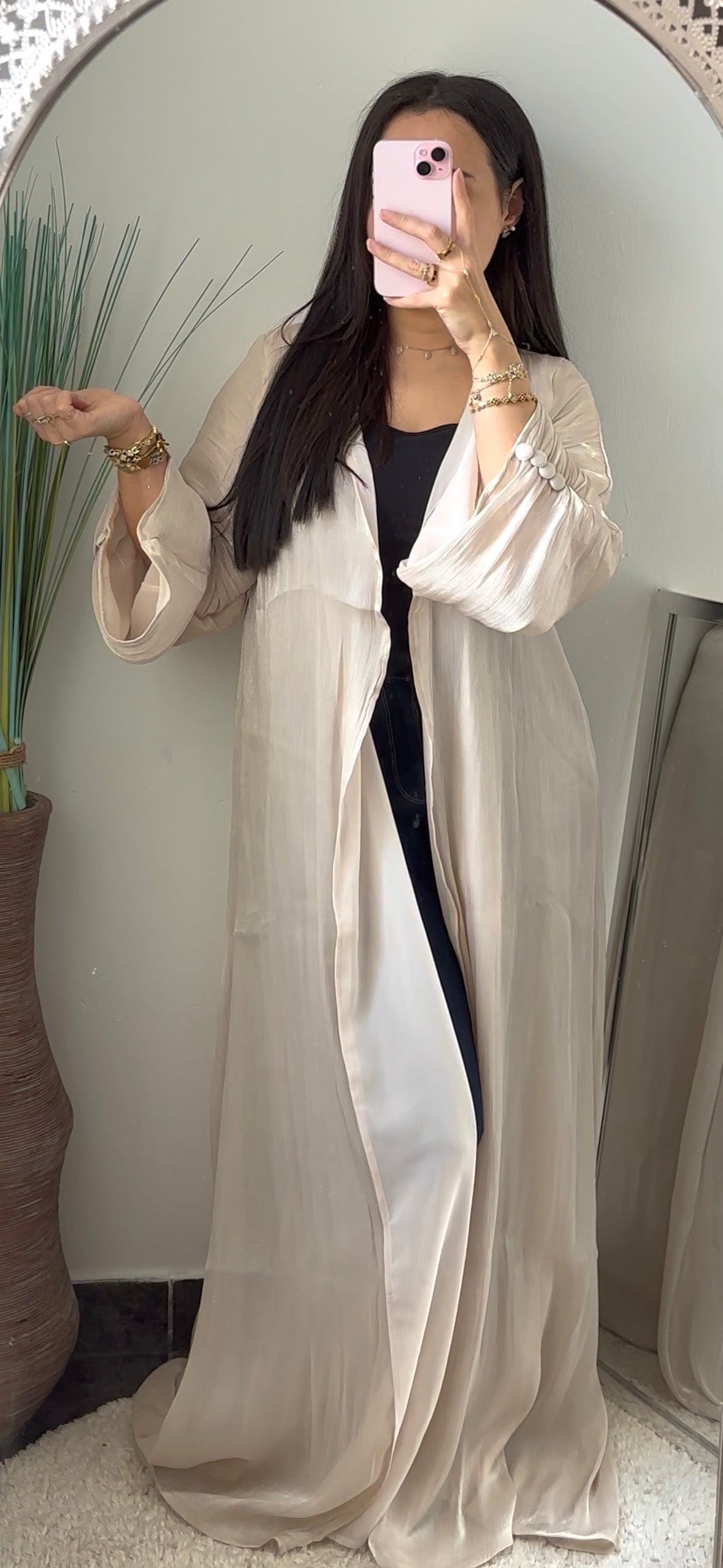 CHAMPAGNE - ABAYA BEIGE