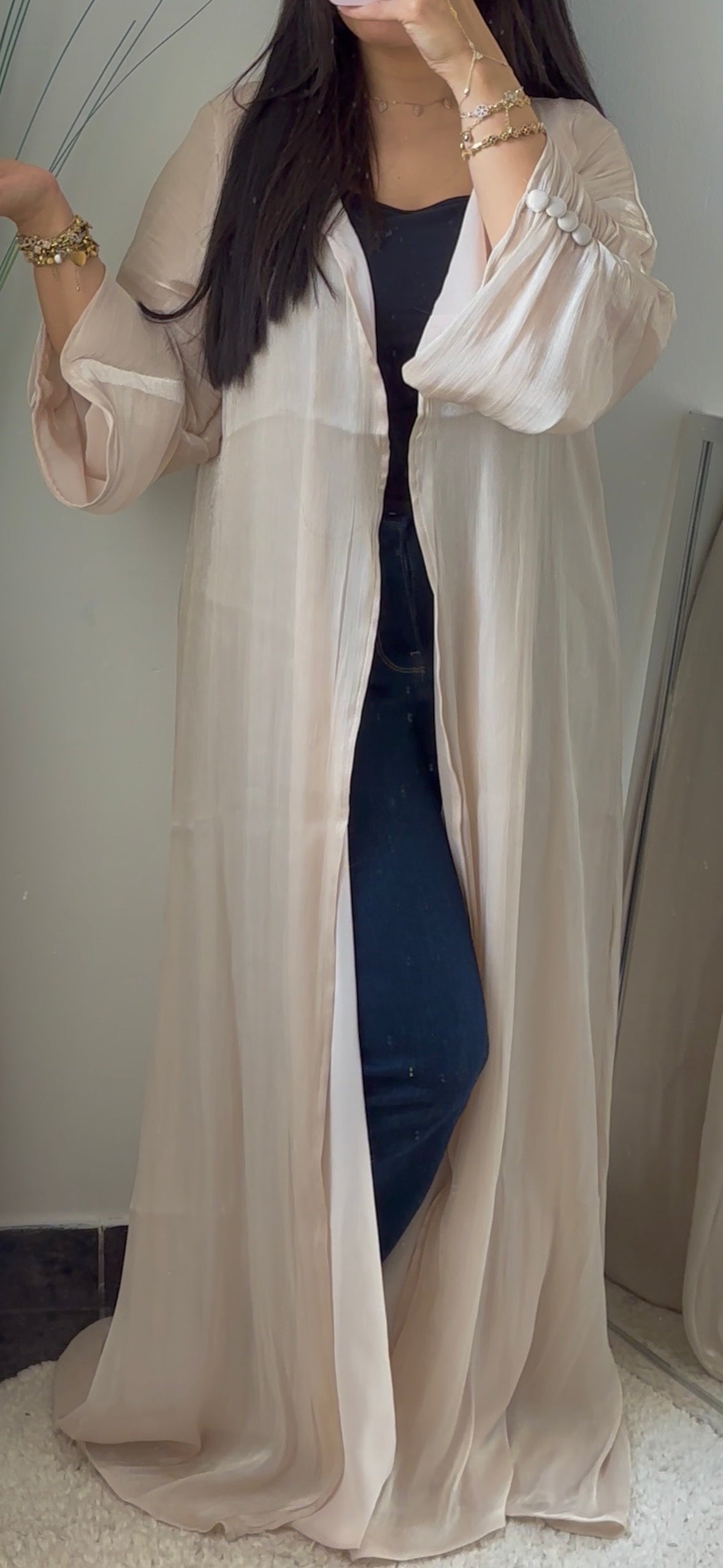 CHAMPAGNE - ABAYA BEIGE